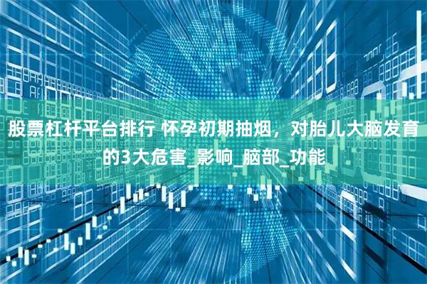 股票杠杆平台排行 怀孕初期抽烟，对胎儿大脑发育的3大危害_影响_脑部_功能